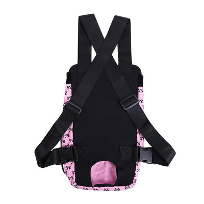 Outdoor-Backpack-Bag Front-Carrier Puppy-Carry Pet-Dog Cat New-Fashion with Cute Bowknot-Pattern