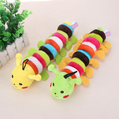 Plush Stuffed Pet Dog Toys Sound Cute Longworm Chew Squeak Toys for Dogs Teeth Cleaning