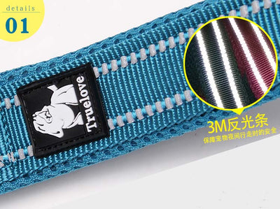 Truelove Dog Leads Walking-Training Running Reflective Nylon 5-Color Hot Soft Padded
