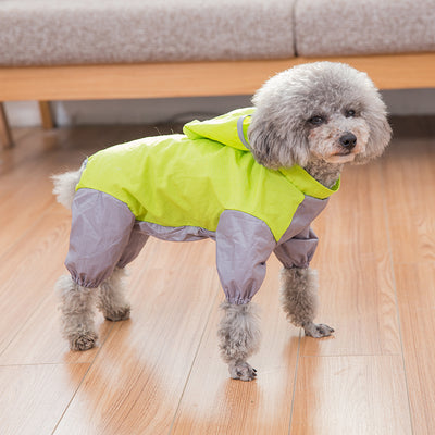 Hipidog Overall-Clothes Raincoat Waterproof Puppy Dogs Slicker for Small Yorkshire Pet-Dog