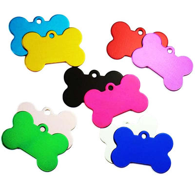 Collar-Accessories Pet-Tag Dog-Id-Tags Customized Personalized-Bone Wholesale Cat 100pcs