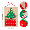 OurWarm Christmas Felt Advent Calendar with Pocket Countdown Calendar Wall Hanging DIY New Year