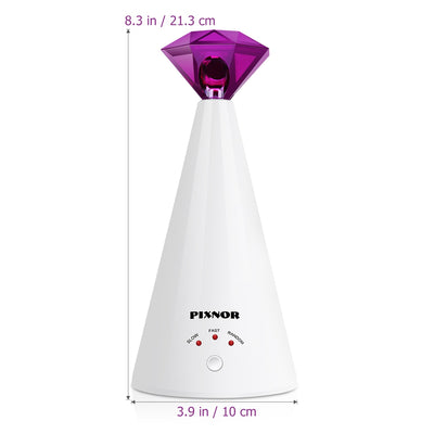 Diamond Laser Cat Toy Rotating Electric Interactive Pet Laser Pointer Training