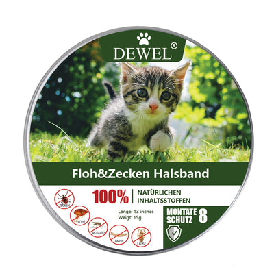 Puppy-Collar Anti-Flea Waterproof Small-Pet Dewel Cat Herbal for 8-Months-Protection