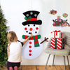 Ourwarm Christmas-Sticker Snowman Felt New-Year Child-Toys Xmas DIY Wall-Hanging Kids