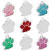 Dog-Id-Tag Nameplate Pet Engraved-Name Pet-Shop Custom Personalized Wholesale Cat Paw