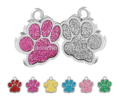 Dog-Id-Tag Nameplate Pet Engraved-Name Pet-Shop Custom Personalized Wholesale Cat Paw