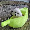 Banana Dog Bed House for Puppy Dog Cozy Puppy Kennel Warm Pet Basket Mat Beds