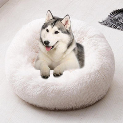 Dog Kennel Sofa Dog-Bed Puppy-House Plush Round Washable Warm Super-Soft Long