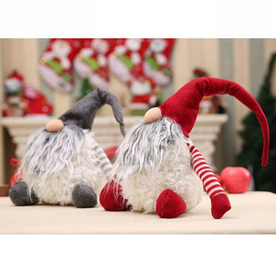 Christmas-Decoration Scandinavian Swedish Santa-Claus Plush Gift Birthday-Present Handmade