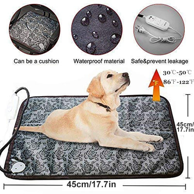 Benepaw Adjustable Heating Pad For Dog Puppy Power-off Protection Pet Electric Warm