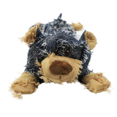 Cute Bear Shape Pet Dog Toys Squeaking Stuffed Plush Toys For Dogs Cat Chew Squeak Toy