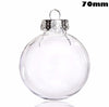 DIY Paintable/Shatterproof Clear Christmas Decoration 100mm Plastic Ball
