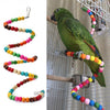 Hamster Toy Ladder Cage-Decoration Beads Swing Rainbow-Parrot Parakeet Wooden Exercise