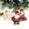 Doll-Fabric House Ornament Christmas-Doll Gift Sitting Santa-Claus Kids Children
