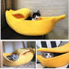 Banana Shaped Cat Bed House Warm Cozy Cat Cushion Kennel Portable Soft Pet Sofa Cute