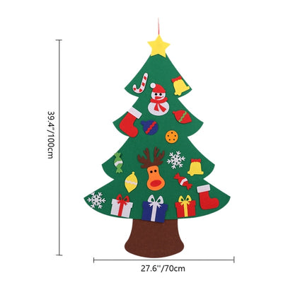 Felt Christmas Tree for Kids 3.2Ft Diy Christmas Tree with Toddlers 18Pcs Ornaments for Children
