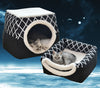 CAWAYI KENNEL Soft Pet House Cat Bed for Kitten Small Animals Products Cama Perro