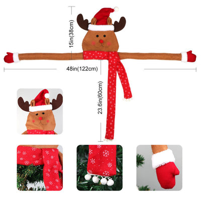 Ornament Toppers Snowman Christmas-Tree Xmas Fashionable Home New Cute Eve-Tree Big-Size