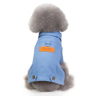 Costume Coat Jeans Pet-Clothing Dog-Jacket Puppy Poodle-Bichon Chihuahua Winter Denim