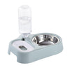 Automatic Dog Feeder Drinker Stainless Steel Dual-use Dog Bowl Pet Water Dispenser