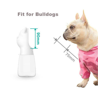 Portable Drinking-Bowl Water-Dispenser-Feeder Bulldog Water-Bottle Dogs Travel Small