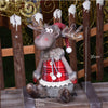 Christmas Dolls Ornament Snowman-Elk-Toys Xmas-Figurines Retractable Santa-Claus