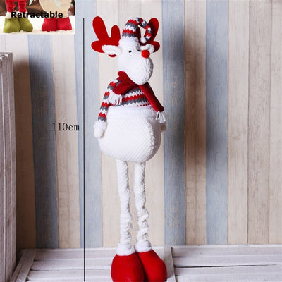 Snowman Christmas Dolls Gift Retractable Birthday-Party Santa-Claus Kids Natal Home