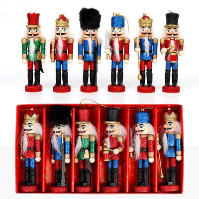 Ourwarm Hanging-Pendant Soldiers-Band-Doll Nutcracker Desktop-Decoration Wooden Xmas-Tree