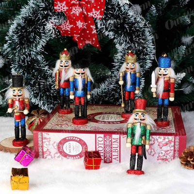 Ourwarm Hanging-Pendant Soldiers-Band-Doll Nutcracker Desktop-Decoration Wooden Xmas-Tree