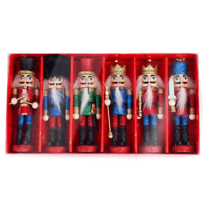 Ourwarm Hanging-Pendant Soldiers-Band-Doll Nutcracker Desktop-Decoration Wooden Xmas-Tree