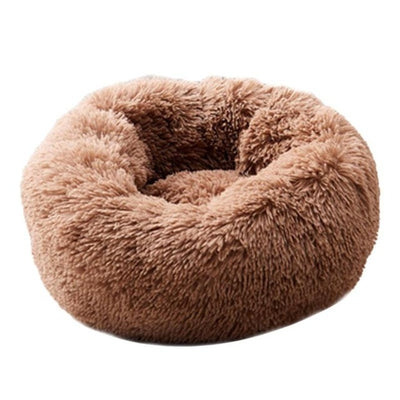 Dog Kennel Sofa Dog-Bed House Cotton Mats Round Washable Plush Warm Super-Soft Long