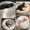 Kennel Sofa House Lounger Detachable Donut Puppy-Mats Pet-Beds Dogs Round Plush Comfy
