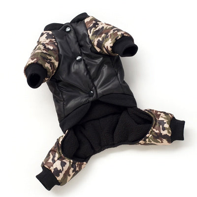 Costume Clothing Overall Dog-Puppy-Jumpsuit Winter Dogs Warm Cool FBI for Boy Ropa Para