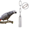 Parrot Toy Bell Swing Hanging Pet Bird Bite-Resistant Chew Stainless Steel Funny Creative