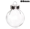 DIY Paintable/Shatterproof Clear Christmas Ball Decoration 80mm Plastic Disc Ornament
