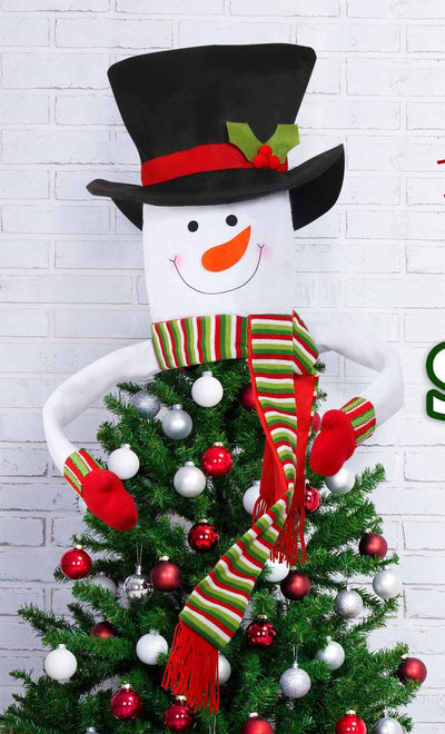 Large Snowman Christmas-Decorations Home Outdoor with Scarf Hat Hanging New-Year Dinner