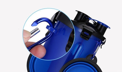 Benepaw Water-Bottle Feeder Foldable Bowl Dog-Food Drinking Food-Grade Portable 2-In-1