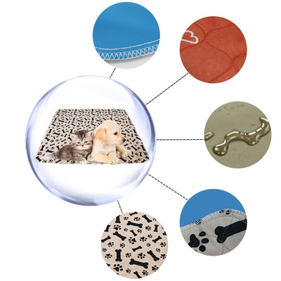 Carpet-Urine Pee-Mattress Puppy-Dog Waterproof Reusable Dog Bed-Pad Absorbent Three-Layer