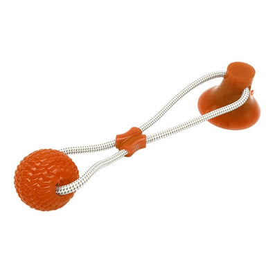 Pet-Toy Rubber-Ball Suction-Cup Iq Chewing Interactive Tooth-Cleaning Treat Dog-Push