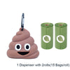 Storage-Box Dispenser Poop-Bags-Set Waste-Bag Shape-Holder Pet-Leash Funny Fits