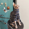 Sweater Hairless Sphinx Knitted Striped for Clothing Warm Cat-Supplier