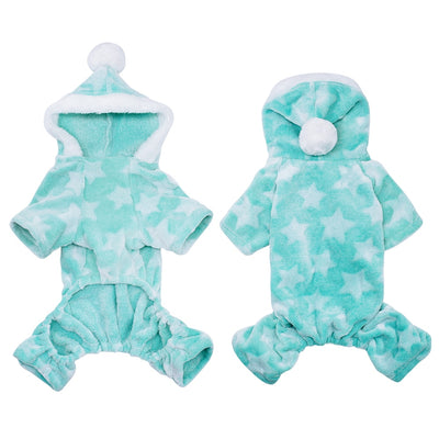 Jumpsuit Pajamas Clothing Coat Dog-Costume Dogs Cats Fleece Chihuahua Winter Hooded Soft