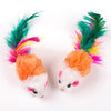 Cat toys False Mouse Pet Cat Toys Mini Funny Playing Toys Colorful Feather