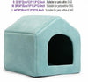 House Cat Nest Kitten Bed Cave Foldable Home-Shape Kennel Pet-Cat Soft Warm Winter Dog
