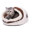 House Cat Nest Kitten Bed Cave Foldable Home-Shape Kennel Pet-Cat Soft Warm Winter Dog