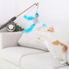 Pet-Toy-Rods Fishing-Rod Cat-Stick Telescopic-Feathers Funny Playing-Toy Simulation Fish-Shape