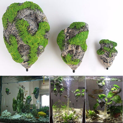 Suspended Ornament Floating-Pumice Aquarium-Decor Fish-Tank-Decoration Artificial-Stone