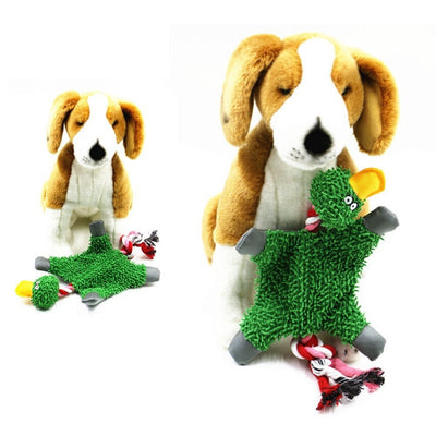 Pet Supply Cute Papa Duck Plush Dog Toy with Rope