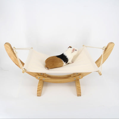 pawstrip Wood Hammock Soft Fleece Cotton Cat Hanging Bed